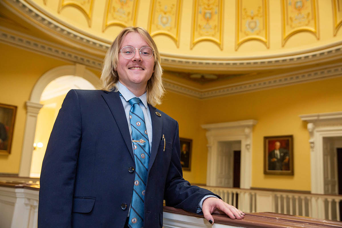 Wilder School Virginia Capitol Semester program: Edvard Evans gains an inside perspective on Virginia government