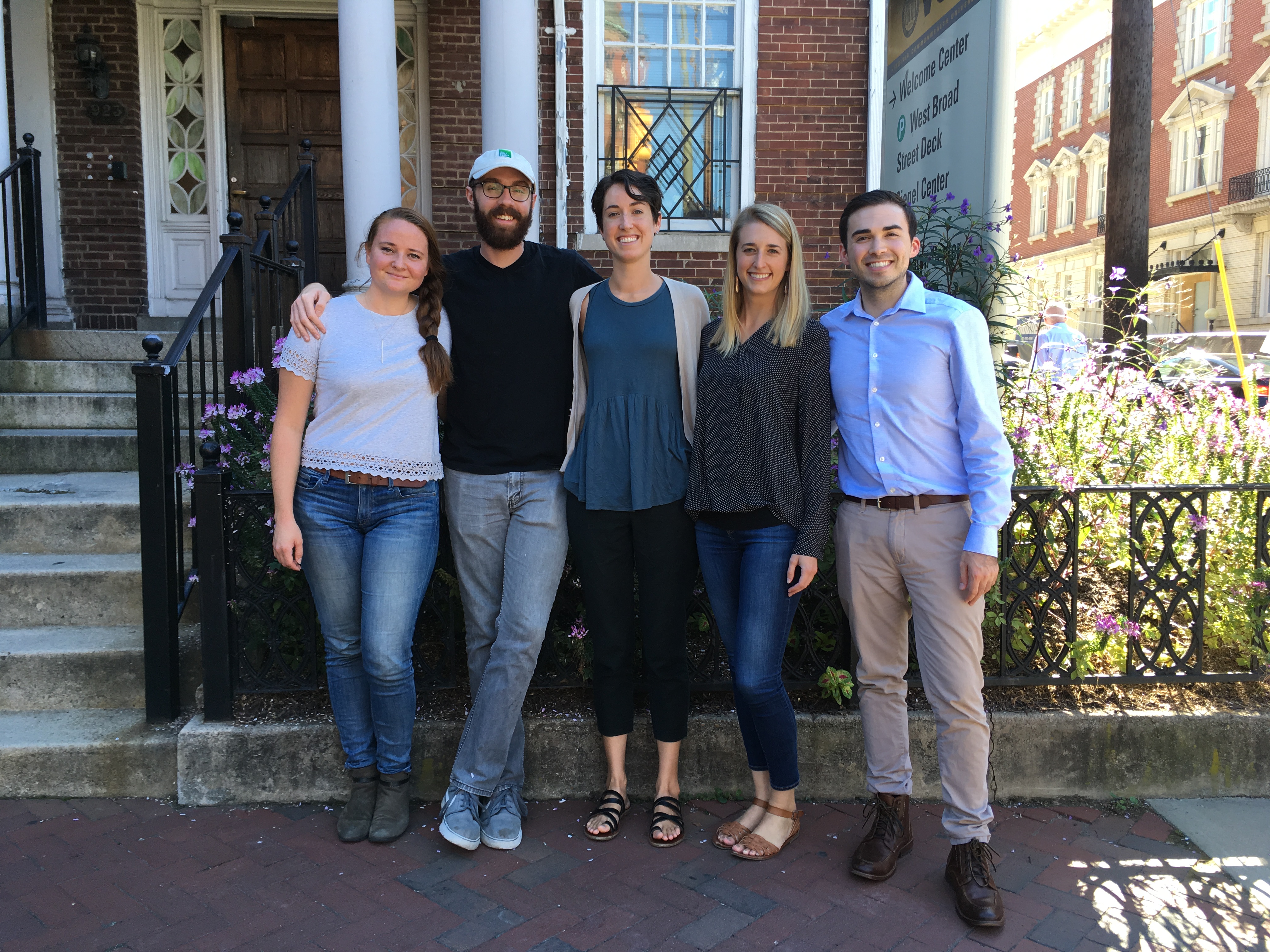 Offices of the Urban and Regional Planning Student Association are, from left, Cassandra (Cassi) Patterson, Max Ewart, Grace Leonard, Hannah Cameron, and Nathan (Nate) Manning.