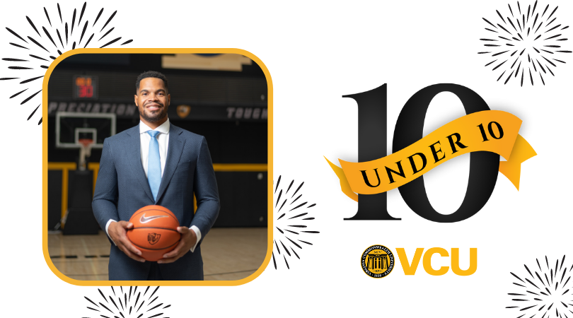 Wilder School graduate David Hinton Jr. (B.A.’12/GPA; M.Ed.’13/E) was selected as a 10 Under 10 honoree by the VCU Office of Alumni Relations.