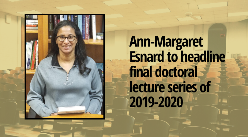 The final lecture in this academic year’s Wilder School Doctoral Lecture Series in Public Policy will feature Ann-Margaret Esnard, associate dean for research in the Andrew Young School of Policy Studies, and a distinguished university professor in the Department of Public Management and Policy at Georgia State University.