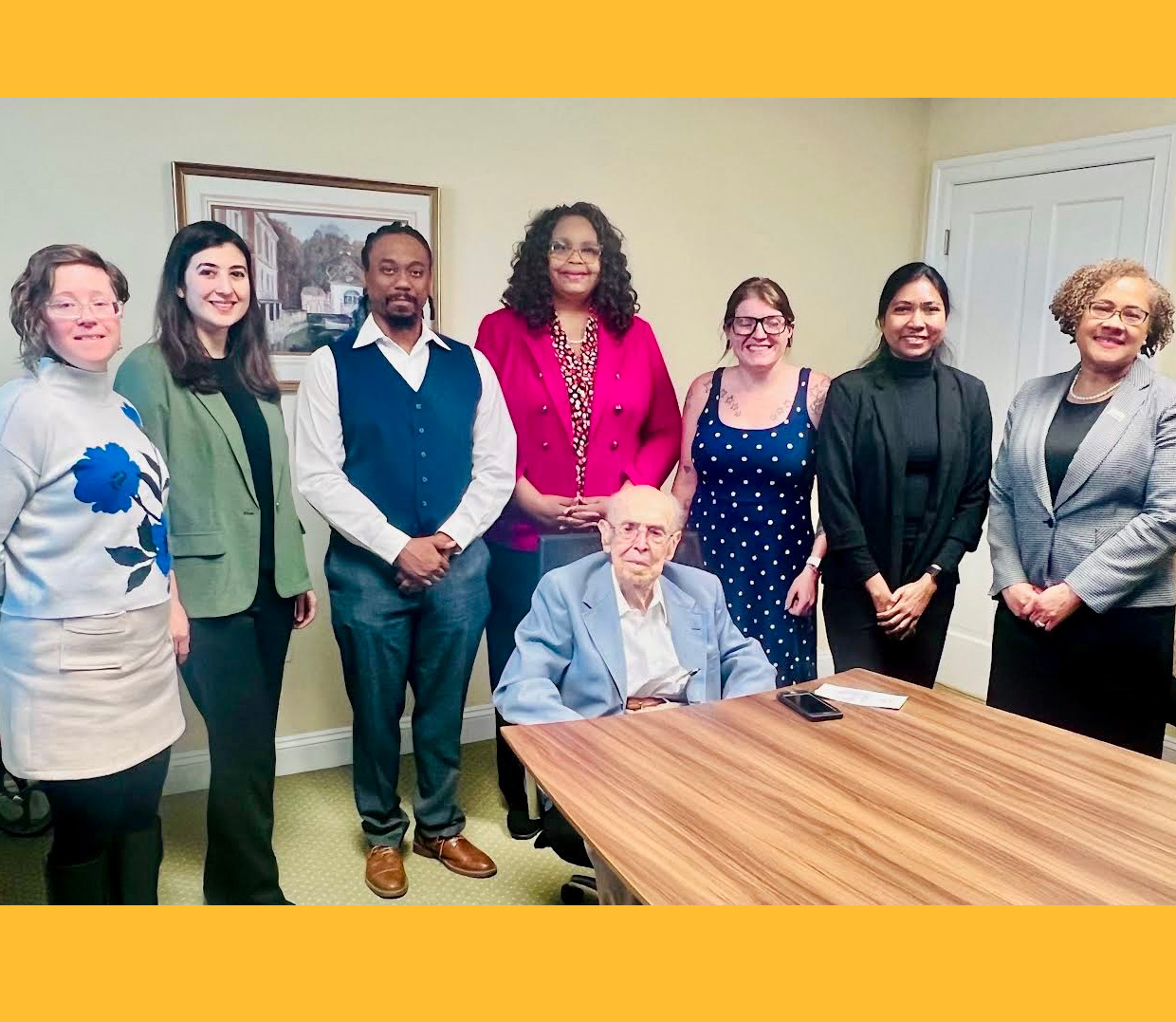 A conversation for the ages: Wilder School students meet public administration giant Dr. Laurin Henry