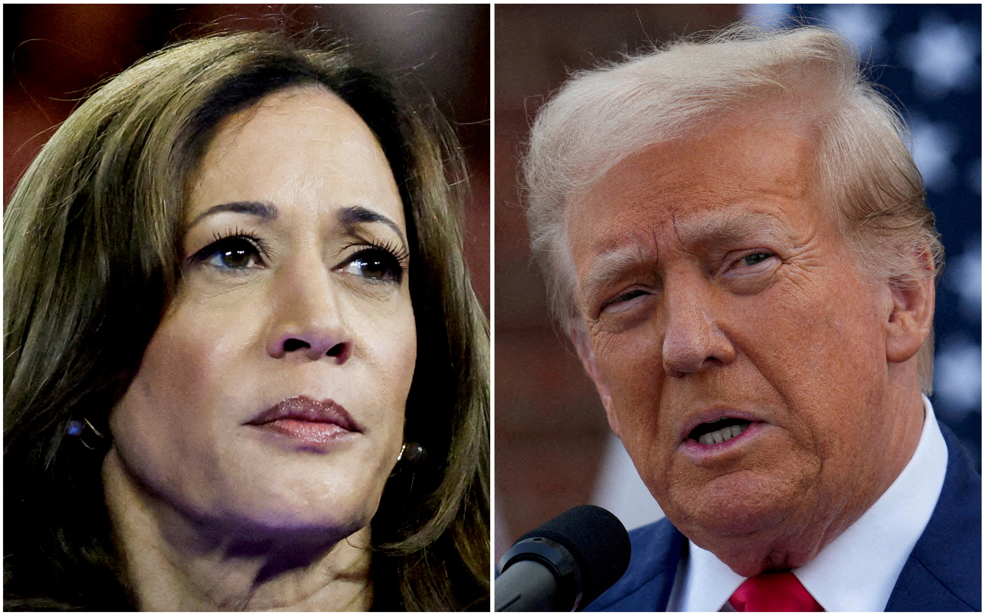 Kamala Harris’ edge over Donald Trump slips slightly as she leads 43% to 37% in Virginia